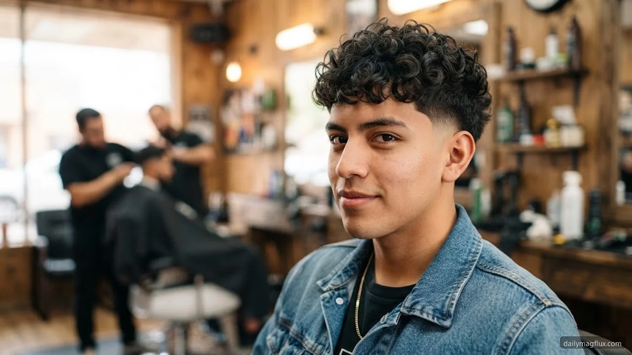 Mid Taper vs Burst Fade - Mid Taper Fade Curly Hair hair visualizer