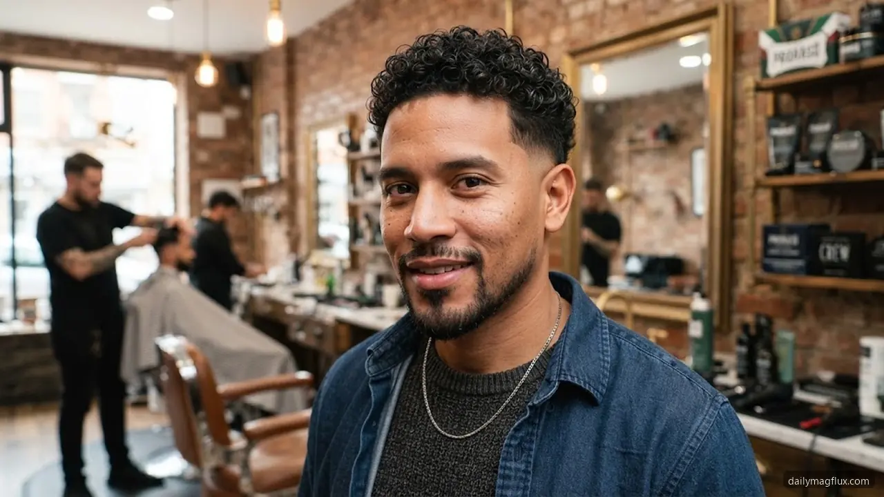 Short Curly Taper - Low Taper Fade Curly Hair hair visualizer