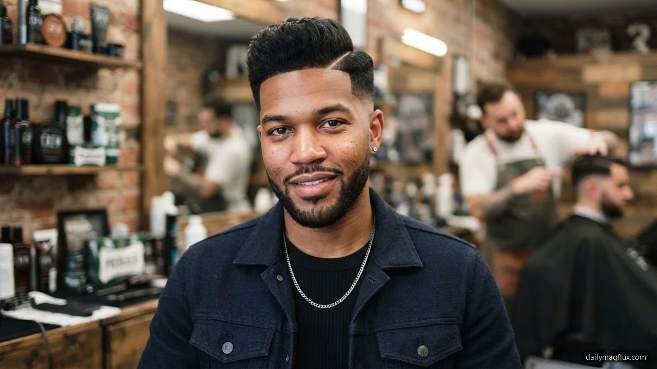Blowout Fringe - Mid Taper Fade Fringe hair visualizer
