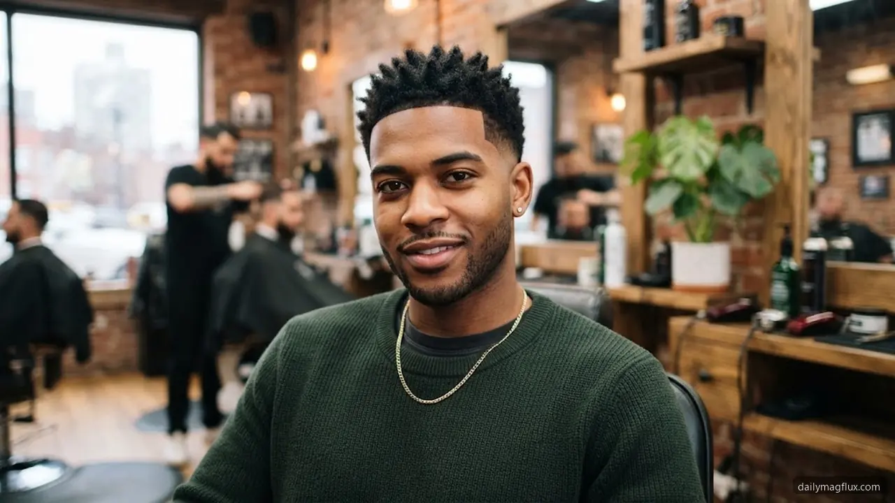 Style 2: Modern Burst Fade - Taper Low Burst Fade hair visualizer