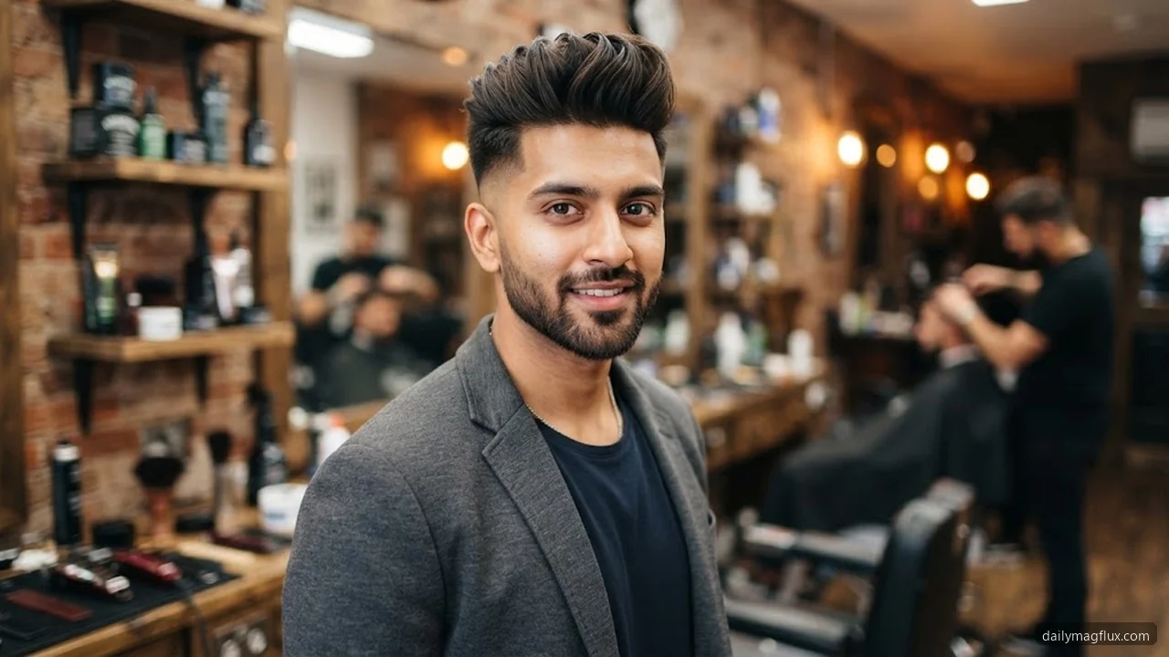 Quiff Fade - Textured Quiff Hairstyle hair visualizer