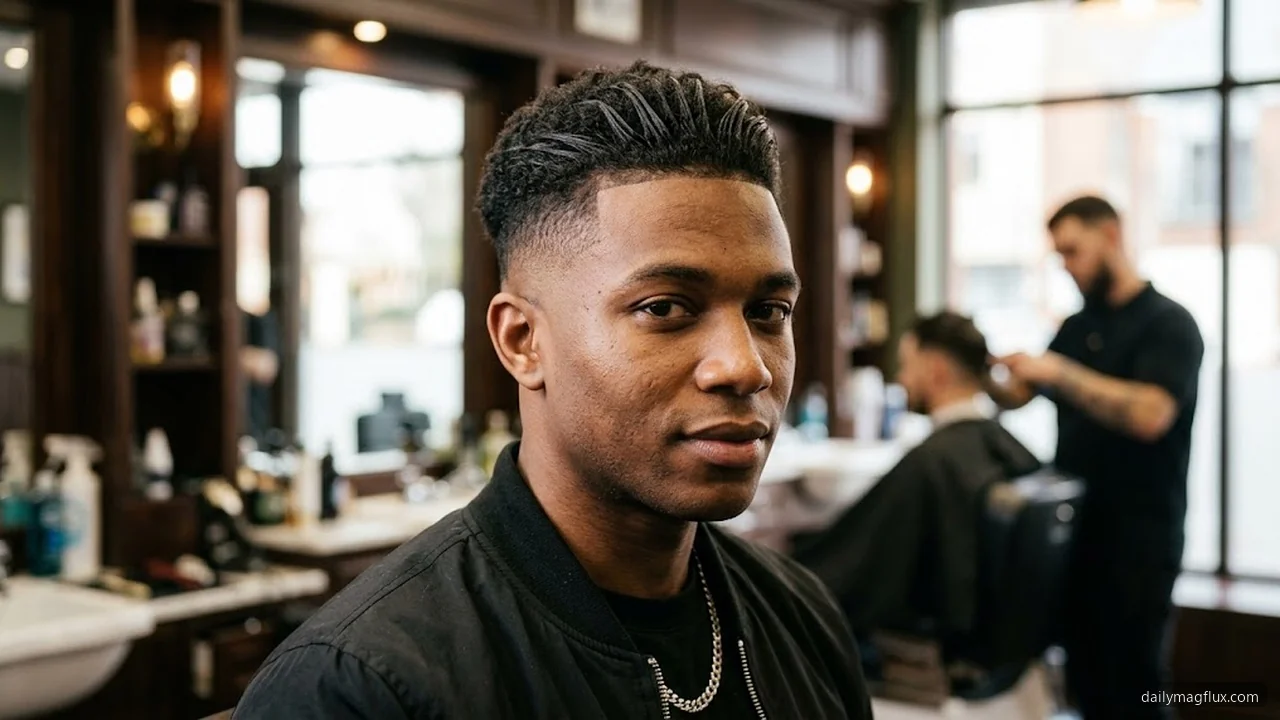 Short and Long Taper Styles - Mid Taper Fade Straight Hair hair visualizer