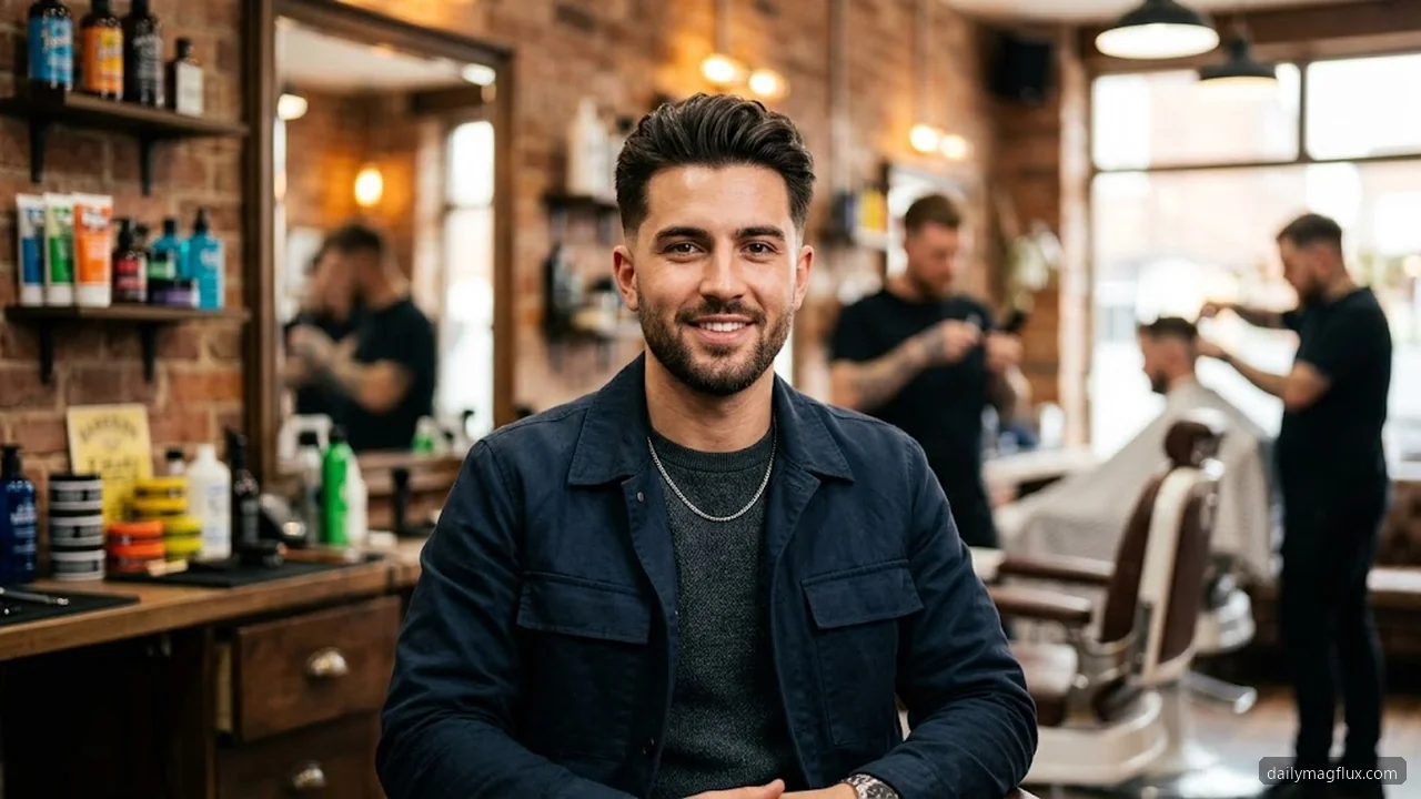 Key Phrases to Use With Your Barber - Mid Taper Fade Blowout hair visualizer