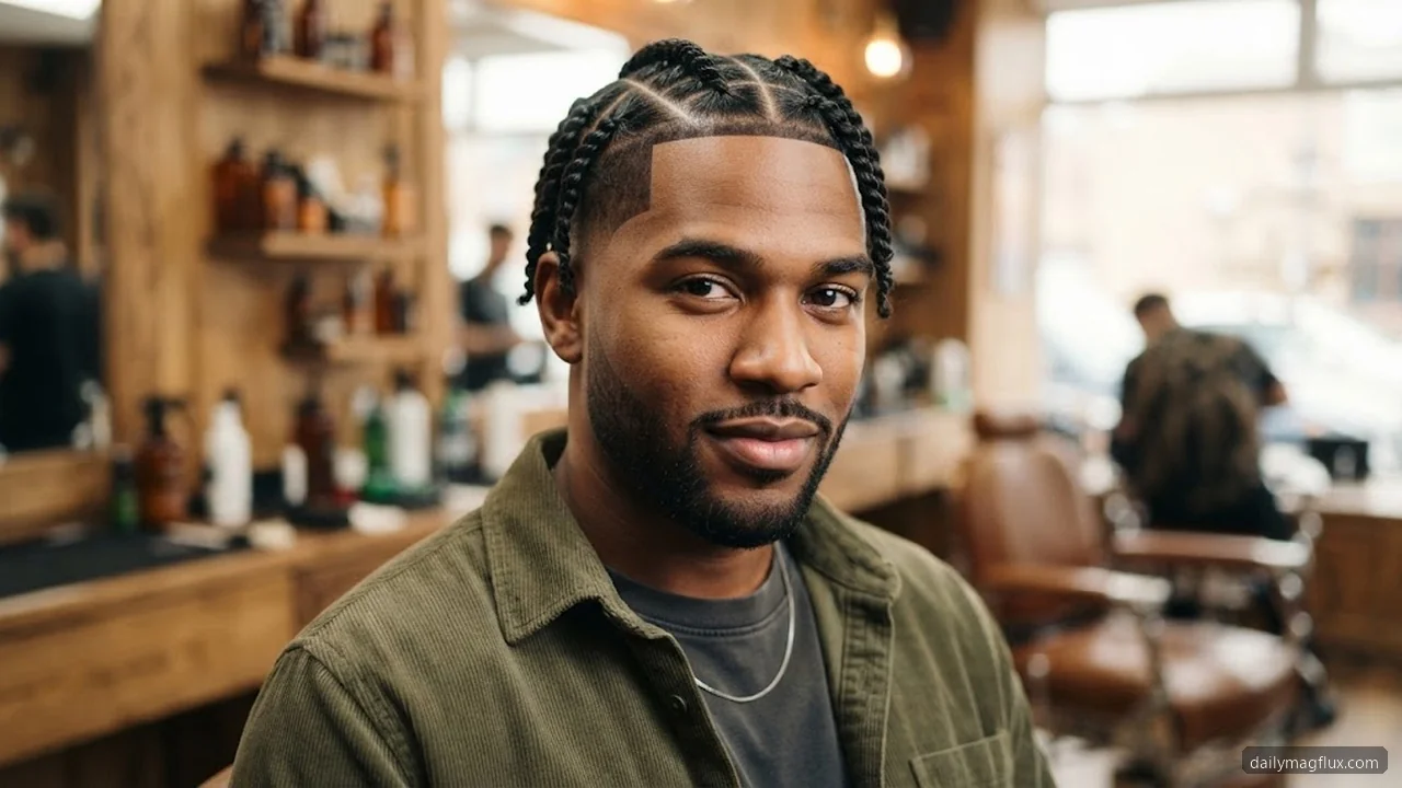Low Taper Fade with Two-Strand Twists and Part - Low Taper Fade Haircut for Black Men hair visualizer