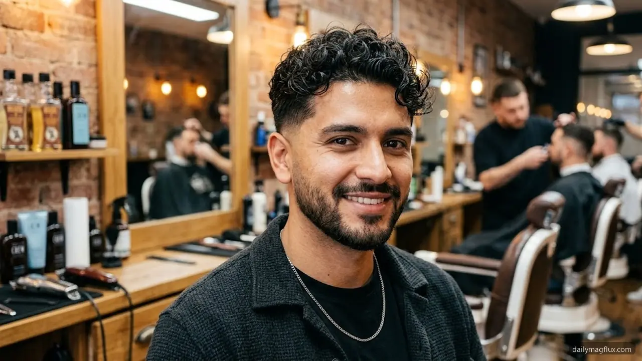 Messy Curly Taper - Low Taper Fade Curly Hair hair visualizer