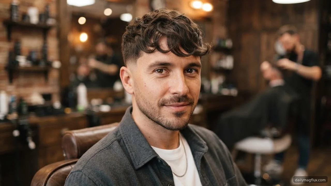 Wavy Textured Fringe - Low Taper Fade Textured Fringe hair visualizer