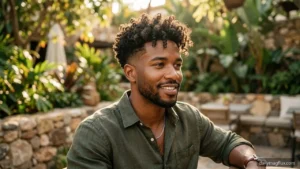 Low Taper Fade Curly Hair