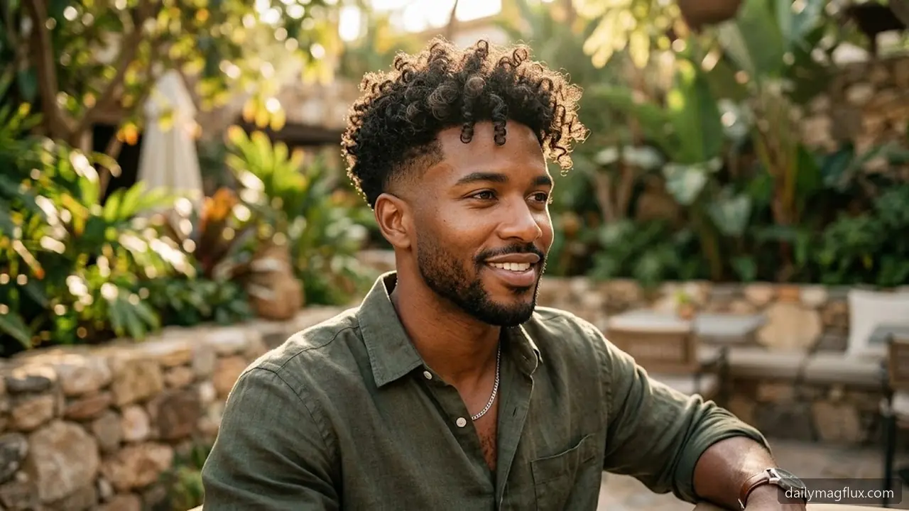 Low Taper Fade Curly Hair