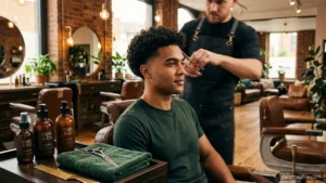 Mid Taper Fade Curly Hair