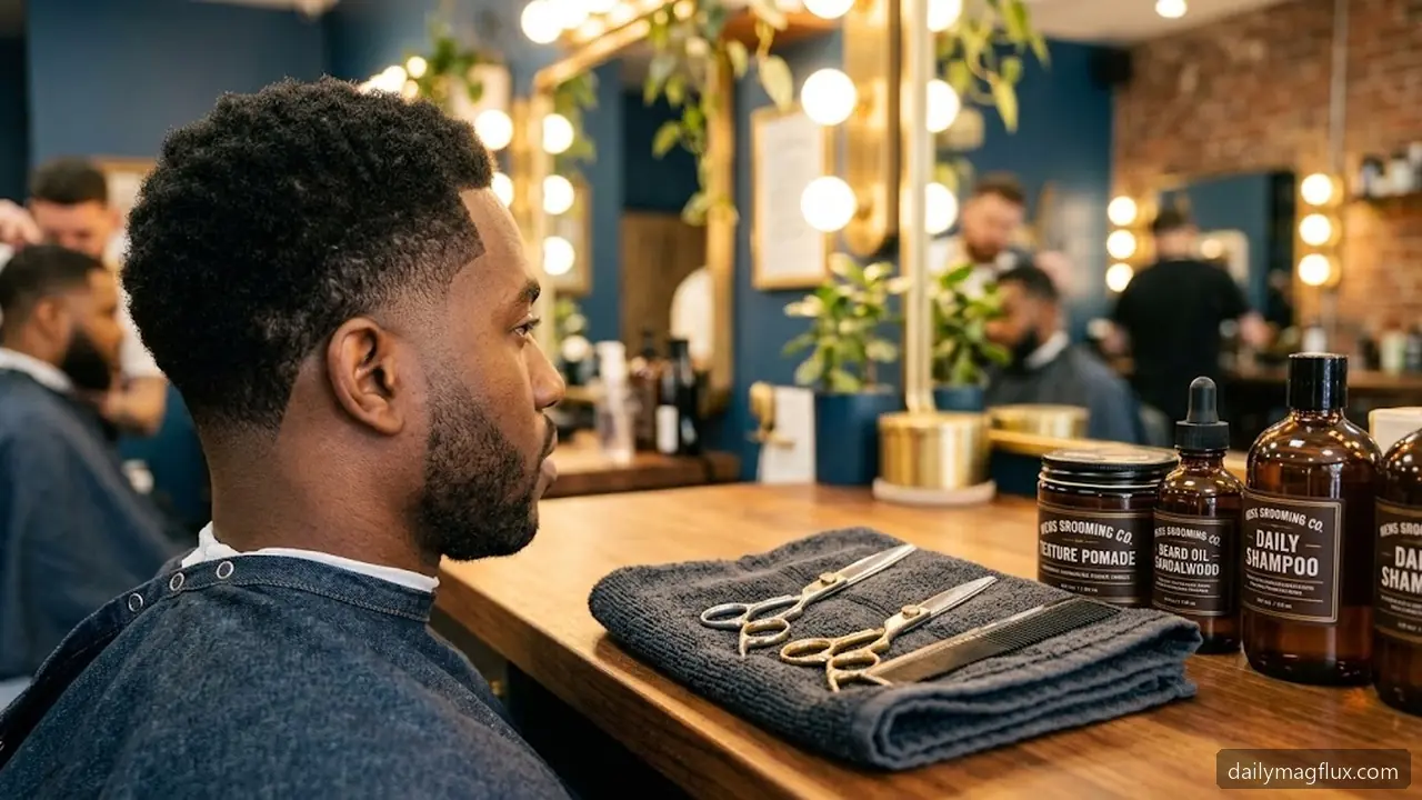 Low Taper Fade Haircut for Black Men
