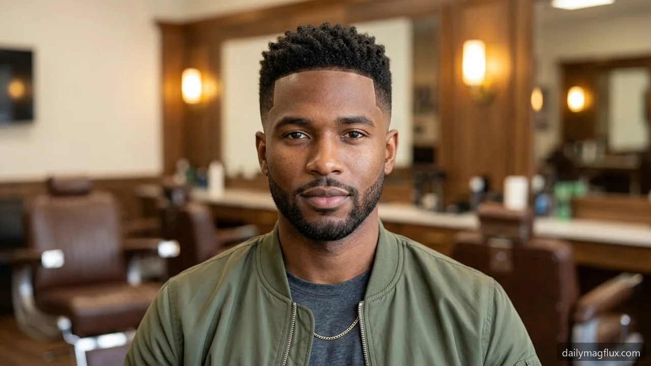 Low Taper Fade Haircut for Black Men