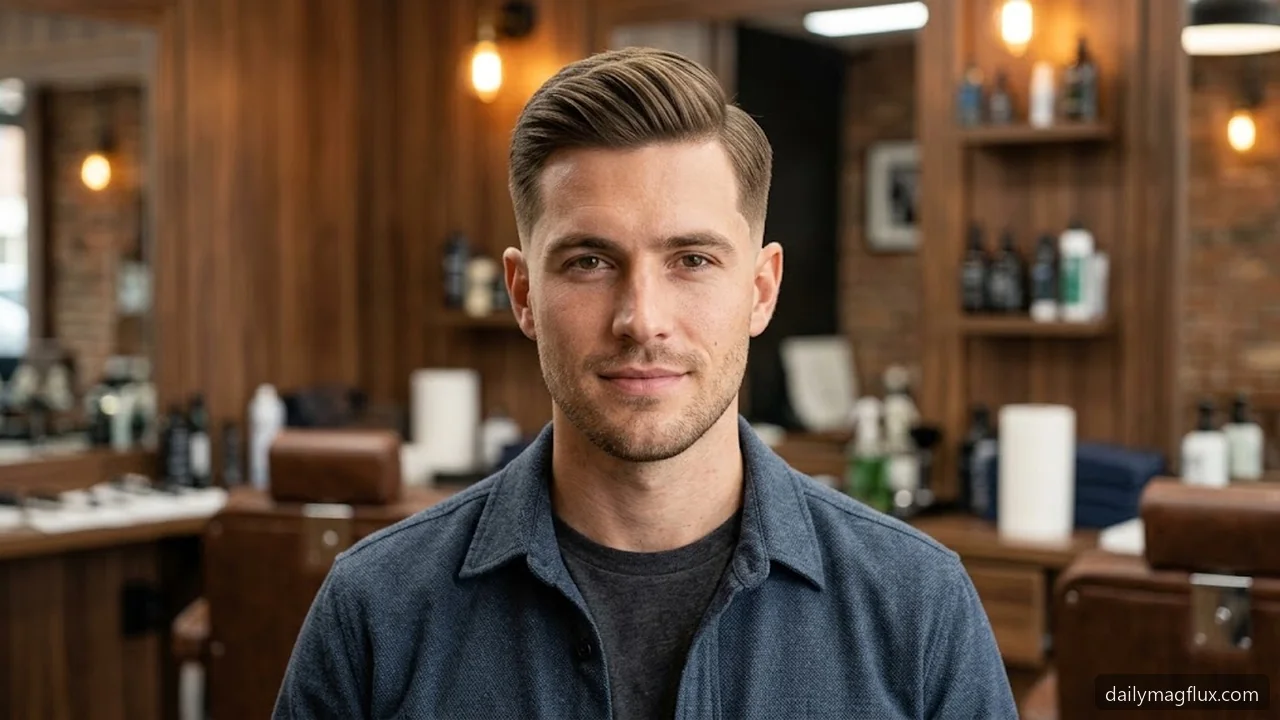 Low Taper Fade Haircut for Straight Hair